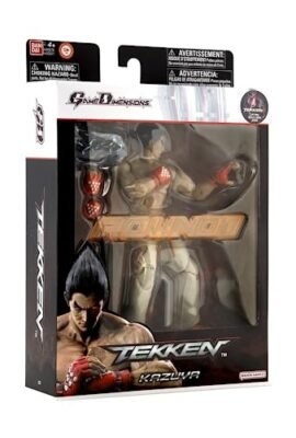 Bandai Tekken - Action figure 17 cm - Kazuya Mishima Game Dimensions - Licenza Ufficiale - Figura articolata Kazuya - 40671