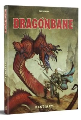 Free League Pubblicazione Dragonbane: Bestiary, Libro di supplementi di ruolo, 63 Fantasy Adventure Creature e mostri gioco di ruolo, copertina rigida, adulti, ragazzi dai 14 anni in su
