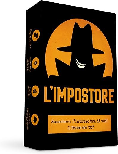 Oh Happy Games - L'Impostore - Riesci a scoprirlo? Bluff, creatività, gioco di parole e di sospetto! Divertente Gioco da tavolo per bambini e adulti