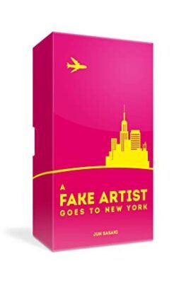 Oink Games 'A Fake Artist Goes To New York • Become An Artist • Fun Party Game • Colouring Christmas Games for Adults & Kids • 8 Year Olds +