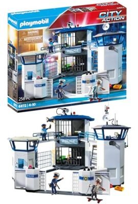 PLAYMOBIL Centro di Comando della Polizia con Prigione City Life 6872-Centro Gefaengnis, Multicolore, Taglia Unica, 6872, Centro di comando