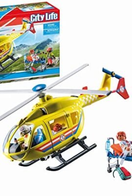 PLAYMOBIL City Life 71203 Elicottero di Soccorso, Giocattolo dai 4 Anni