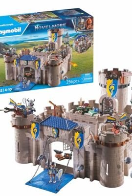 PLAYMOBIL Novelmore 71642 Castello dei cavalieri, completo di tre cavalieri e numerosi accessori per battaglie realistiche, giocattolo per bambini dai 4 anni in su