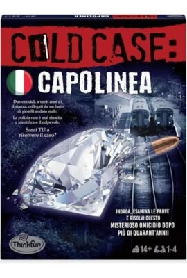 ThinkFun - Cold Case 4: Escape Room, Capolinea, Giochi da Tavolo Adulti, Gioco Investigativo, Casi da risolvere, Detective, Cena con Delitto, Regali Festa della Mamma Originali, Edizione in Italiano