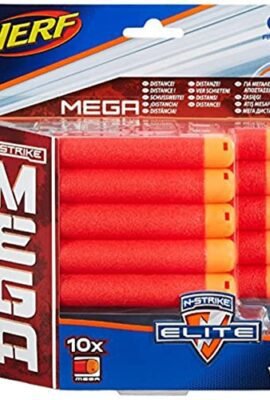 Hasbro Nerf- Ricarica da 10 Dardi Mega, A4368E24