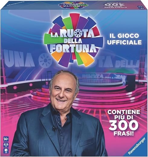 Ravensburger - La Ruota Della Fortuna | Giochi Da Tavolo Adulti | Gerry Scotti | Giochi Da Tavolo Divertenti 14+ Anni | Gioco Da Tavola | 3+ Giocatori | Regalo Natale