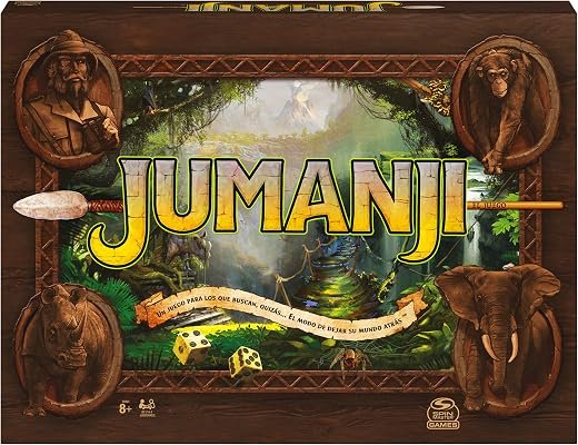 Spin Master Games 6065098 JUMANJI Divertente gioco per famiglie, ultima edizione, 2-4 giocatori, 6065098, giochi da tavolo per bambini dagli 8 anni in su,Spanisch