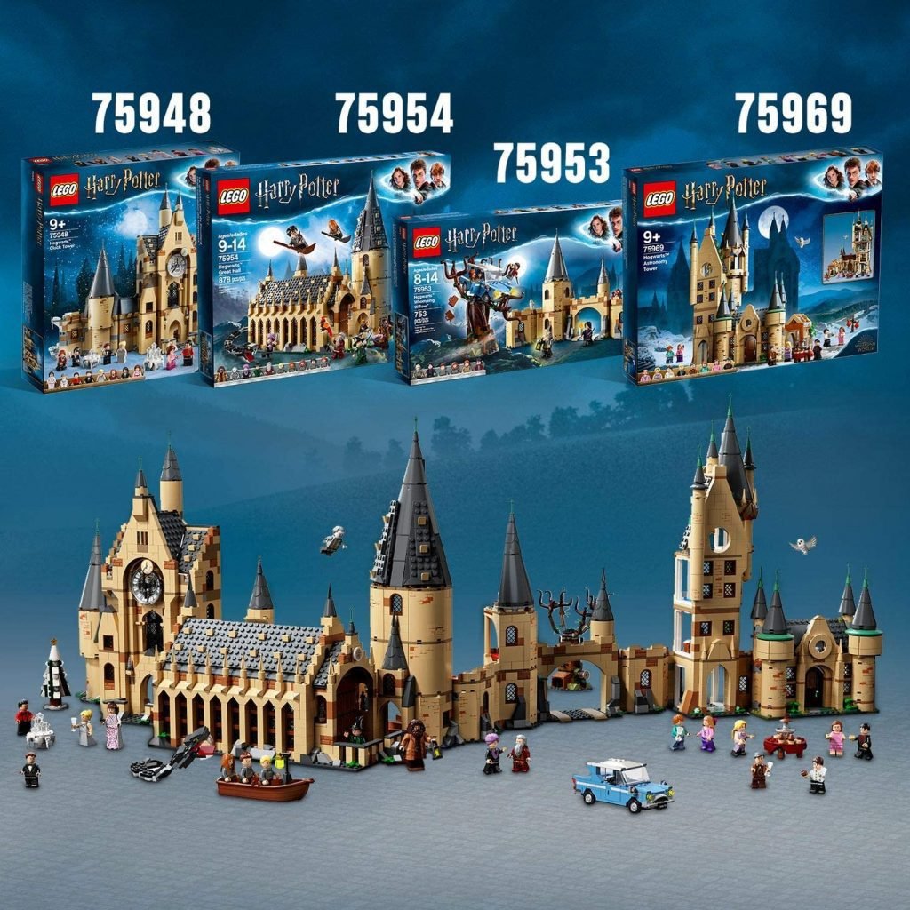 4 buildable sets to create the LEGO Harry Potter Hogwarts Castle