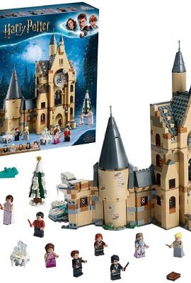 LEGO Harry Potter The Hogwarts Clock Tower Toy—Compatible with the Great Hall Playsets and the Platano Woodpecker, Set #75948