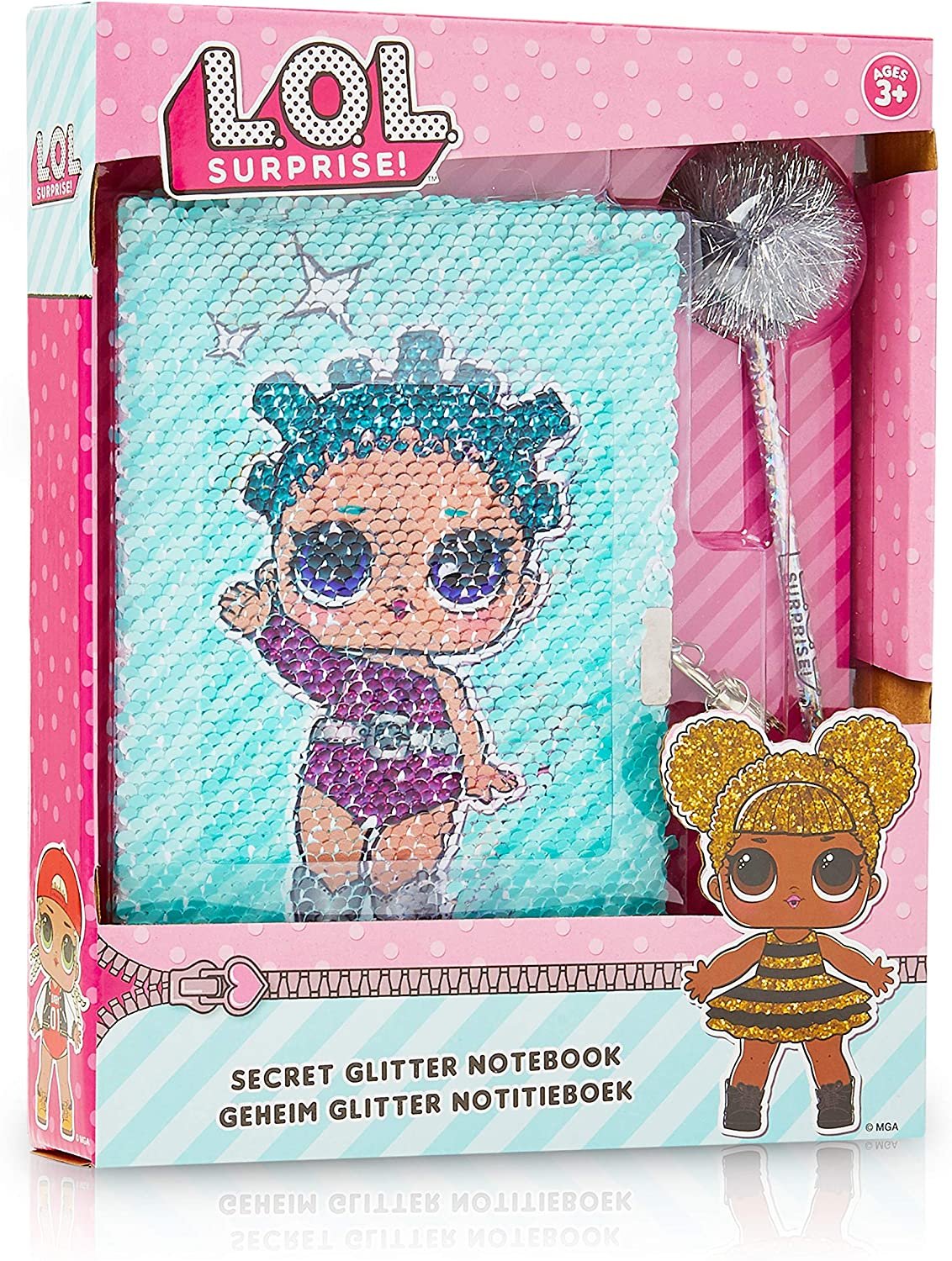 LOL Surprise! Diario segreto con paillettes reversibili , Christmas gifts for children under 10 euros (or a bit more)