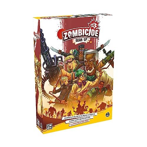 Asmodee - Zombicide: Gear Up - Gioco da Tavolo, 1-6 Giocatori, 14+ Anni, Edizione in Italiano