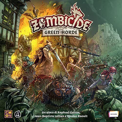 Asmodee- Zombicide: Green Horde - Gioco da Tavolo, 1-6 Giocatori, 14+ Anni, Edizione in Italiano