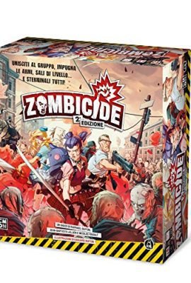 Asmodee, Zombicide, Second Edition, Cooperative Board Game, 1–6 Players, Age 14+, Italian Edition