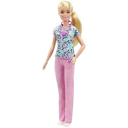 Barbie Playset con Bambola Infermiera e Tanti Accessori, Giocattolo per Bambini 3+Anni, GTW39