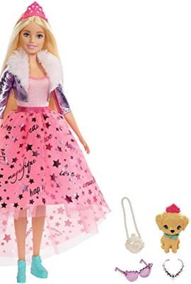 Barbie Princess Adventure, Barbie Doll with Princess Dress and Many Accessories, Toy for Children Aged 3+ Years, GML76