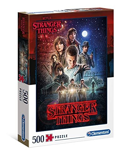 Clementoni - Stranger Things Puzzle, Multicolore, 500 Pezzi, 35086