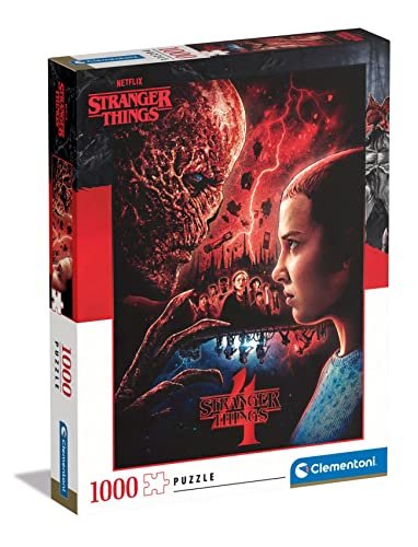 Clementoni- Stranger Things Things-1000 Pezzi Adulti, Puzzle Netflix, Made in Italy, Multicolore, 39763