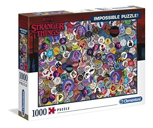 Clementoni Impossible-1000 teile Stranger Things Italy Puzzle, Multicolore, 1000 Impossible, 39528