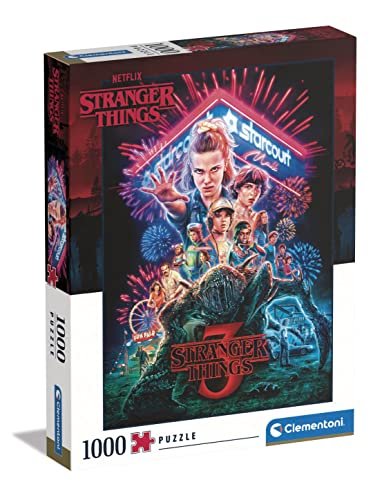 Clementoni Stranger Things Things - Puzzle, Medium, 1000 pezzi, Multicolor, 39653