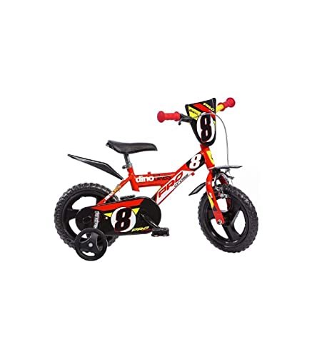 Dino Bikes 123 GLN bicicletta serie 23 con rotelle e freno anteriore per bambini dai 3 ai 5 anni
