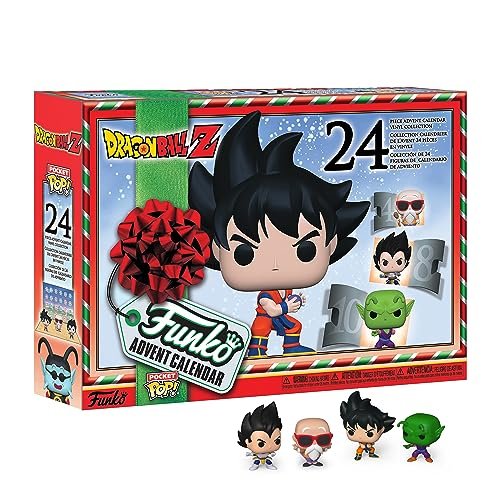Funko Advent Calendar: Dragon Ball Z - Goku - 24 Giorni di Sorprese - Mini Figura in Vinile da Colleziones - Mystery Box - Idea Regalo - di Natale per Ragazze, Ragazzi e Bambini - Christmas Countdown
