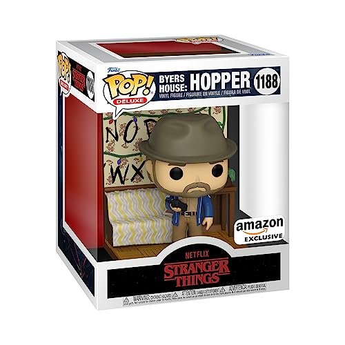Funko Pop! Deluxe: Stranger Things - Build A Scene - Jim Hopper - Esclusiva Amazon - Figura in Vinile da Collezione - Idea Regalo - Merchandising Ufficiale - Giocattoli per Bambini e Adulti
