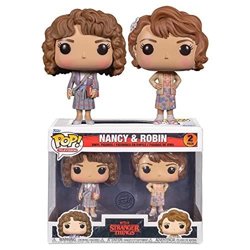 Funko POP! Stranger Things - Confezione da 2 personaggi esclusivi in vinile di Nancy and Robin