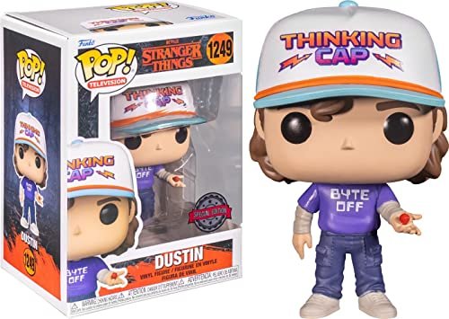 Funko POP! Television Stranger Things Dustin 4.05-in Vinyl Figure GameStop Exclusive