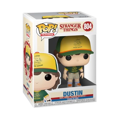 Funko Pop! Vinyl: Television: Stranger Things: Dustin Henderson - (At Camp) - AKA Senzadenti - Figura in Vinile da Collezione - Idea Regalo - Merchandising Ufficiale - TV Fans