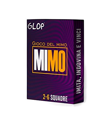 GLOP Mimo - Giochi da Tavolo - Mettete alla Prova le Vostre Abilit&agrave; di Mimo - Divertente Gioco per Adulti e Famiglie - Bambini Sopra i 8 anni - Da 2 a 6 squadre