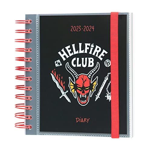 Grupo Erik: Diario Scuola 2023 2024 Stranger Things, diario scolastico giornaliero con 11 mesi, 16x14cm, ottimo per scuola elementare