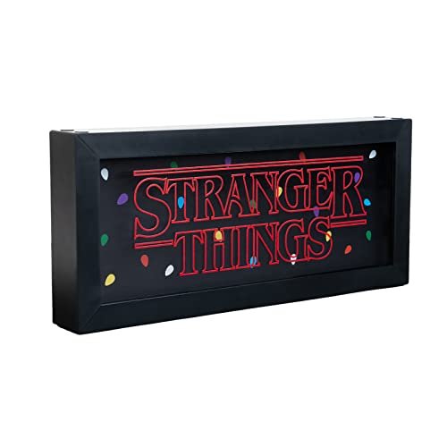 Grupo Erik: Lampada Decorativa Stranger Things, Lampada da Comodino The Upside Down, Fronte-retro, con 4 Modalità di Illuminazione, da Tavolo USB o Batterie