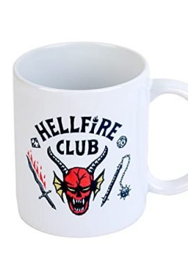 Erik Group: Stranger Things Hellfire Club Mug | 350 ml Ceramic Stranger Things Breakfast Mug, Large Breakfast Mug, Stranger Things Gift, Stranger Things Gadget