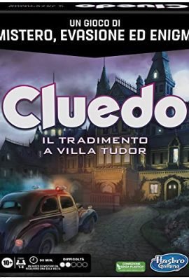 Hasbro Gaming, Cluedo Escape: Betrayal at Villa Tudor – A Mystery and Puzzle Escape Game, a Cooperative Board Game for Families, Mystery Games (Italian Version)