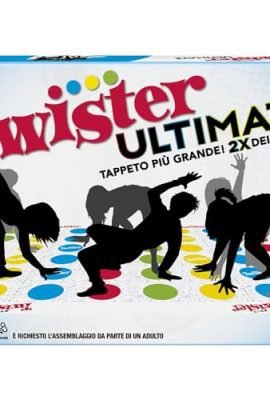 Hasbro Gaming Twister Ultimate: Extra-Large Mat, More Colorful Circles, Family & Kids Party Game, Alexa-Compatible, for 2+ Players, Ages 6 & Up