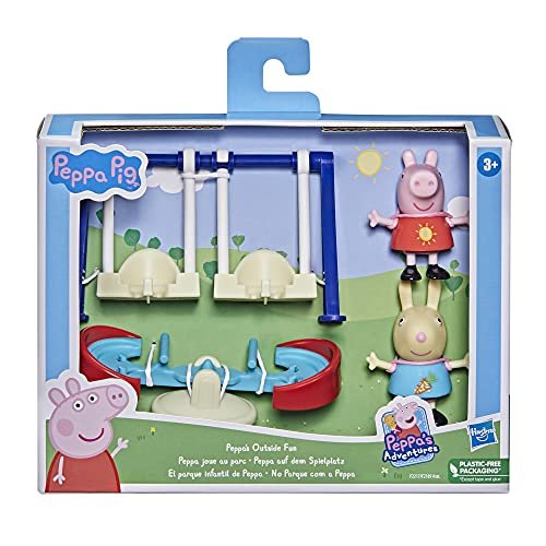 Hasbro Peppa Pig - Il Parco Giochi di Peppa Pig, Playset per età prescolare, con 2 personaggi e 2 accessori, per bambini dai 3 anni in su