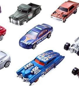 Hot Wheels – 10-Piece Vehicle Set in 1:64 Scale, Featuring Stunning Decorations, Collectible, Single Pack, 54886