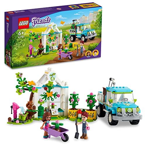 LEGO 41707 Friends Veicolo Pianta-Alberi, Set Ispirato alla Natura con Giardino, Auto e Animali, Giochi per Bambina e Bambino dai 6 Anni, Idee Regalo