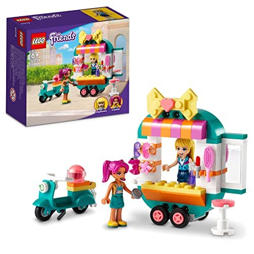 LEGO 41719 Friends Boutique di Moda Mobile, con Motorino Elettrico, Parrucchiere e Accessori per Mini Bamboline, Giochi per Bambini dai 6 Anni