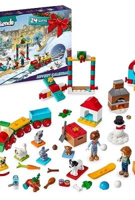 LEGO 41758 Friends 2023 Advent Calendar &ndash; 24 Surprise Gifts, Including Mini-Dolls of Leo and Autumn Plus 8 Pets &ndash; Christmas Gift for Girls, Boys, and Kids Ages 8+