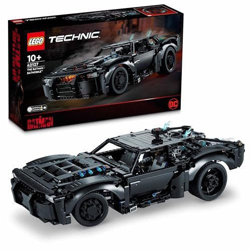 LEGO 42127 Technic BATMOBILE DI BATMAN, Modellino Auto da Costruire per Bambini con Mattoncini Luminosi, Set del Film del 2022, Idee Regalo di Compleanno