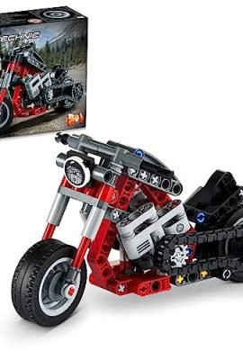 LEGO 42132 Technic 2-in-1 Motorcycle, Building Model, Toy Bike, Gift Idea, Games for Boys and Girls Ages 7+