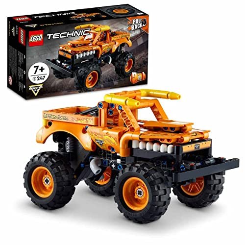 LEGO 42135 Technic Monster Jam El Toro Loco, Set 2 in 1, si Trasforma da Camion Giocattolo per Bambini e Bambine a Macchina da Corsa, Idea Regalo da 7 Anni in su