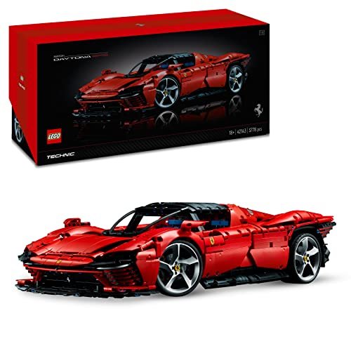 LEGO 42143 Technic Ferrari Daytona SP3, Set Modello Di Auto Da Costruire, Supercar Rossa In Scala 1:8, Kit Modellismo Per Adulti Da Collezione, Idea Regalo Uomo O Donna, Serie Ultimate Cars Concept