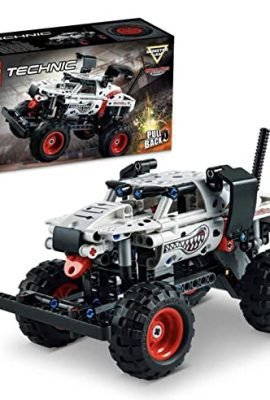 LEGO 42150 Technic Monster Mutt Monster Jam Dalmata – 2-in-1 Monster Truck Set with Pull-Back Mechanism, Off-Road Vehicle & Toy Truck – Toys for Boys and Girls