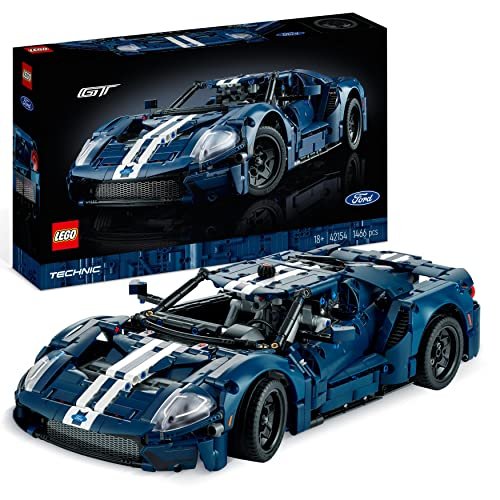 LEGO 42154 Technic Ford GT 2022, Kit Modellino di Auto da Costruire per Adulti, Idee Regali Natale Donna o Uomo, Lui o Lei, Supercar in Scala 1:12 con Dettagli Originali, Set da Collezione