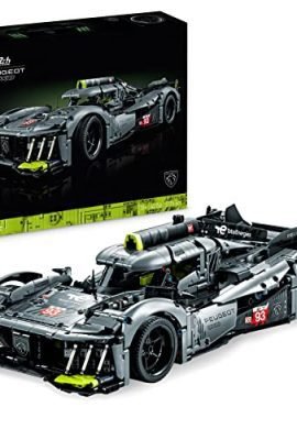 LEGO 42156 Technic PEUGEOT 9X8 24H Le Mans Hybrid Hypercar – Iconic Racing Car Model for Adults to Build, Perfect Christmas Gift Idea for Men or Women, 1:10 Scale Automotive Collection Set