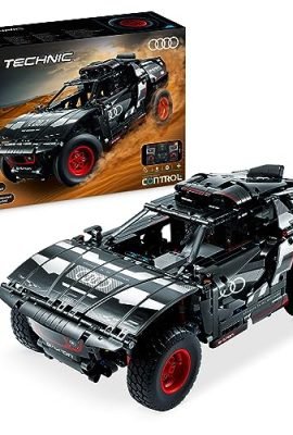 LEGO 42160 Technic Audi RS Q E-Tron, Remote-Controlled Rally Car, Off-Road Dakar Vehicle Model to Build with the CONTROL+ App, Toys for Boys, Girls, and Fans Ages 10 and Up