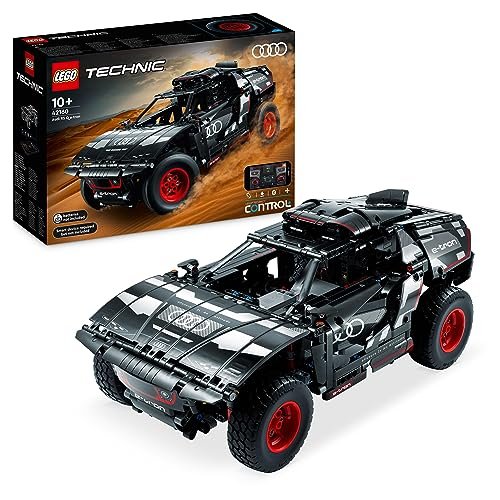 LEGO 42160 Technic Audi RS Q E-Tron, Macchina Telecomandata da Rally, Modellino di Auto Fuoristrada Dakar con App CONTROL+ da Costruire, Giocattoli per Ragazzi, Ragazze e Fan da 10 Anni in su