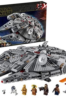 LEGO 75257 Star Wars Millennium Falcon, Buildable Model Featuring Finn, Chewbacca, Lando, Boolio, C-3PO, R2-D2 and D-O, Collection: The Rise of Skywalker